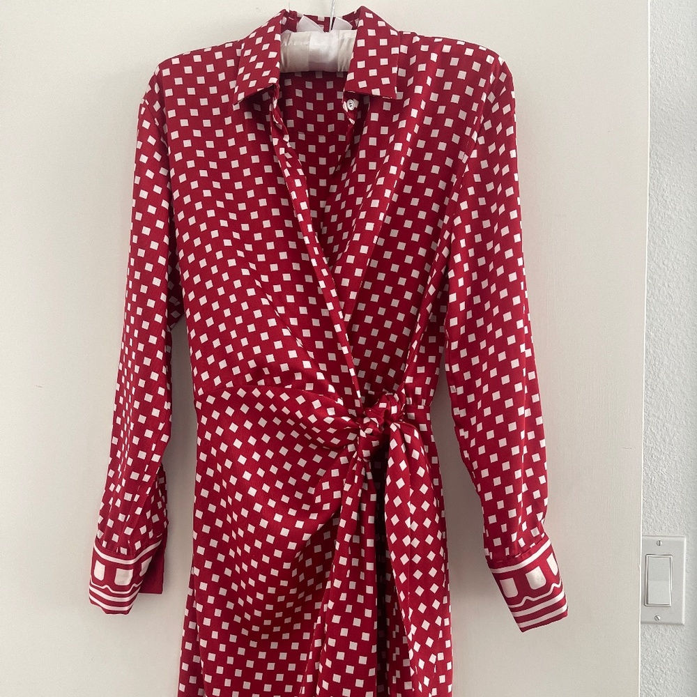 Marella Red Patterned Dress